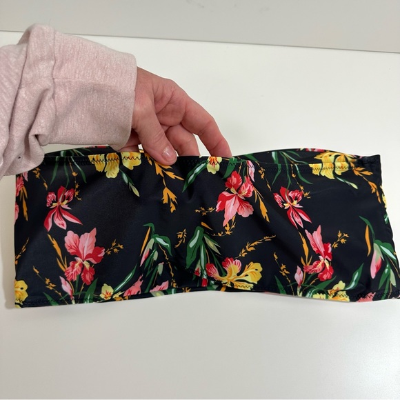 LESTYLEPARFAIT Womens Swimwear Black Floral Beach Vibes Bikini Set 2XL - Picture 6 of 9